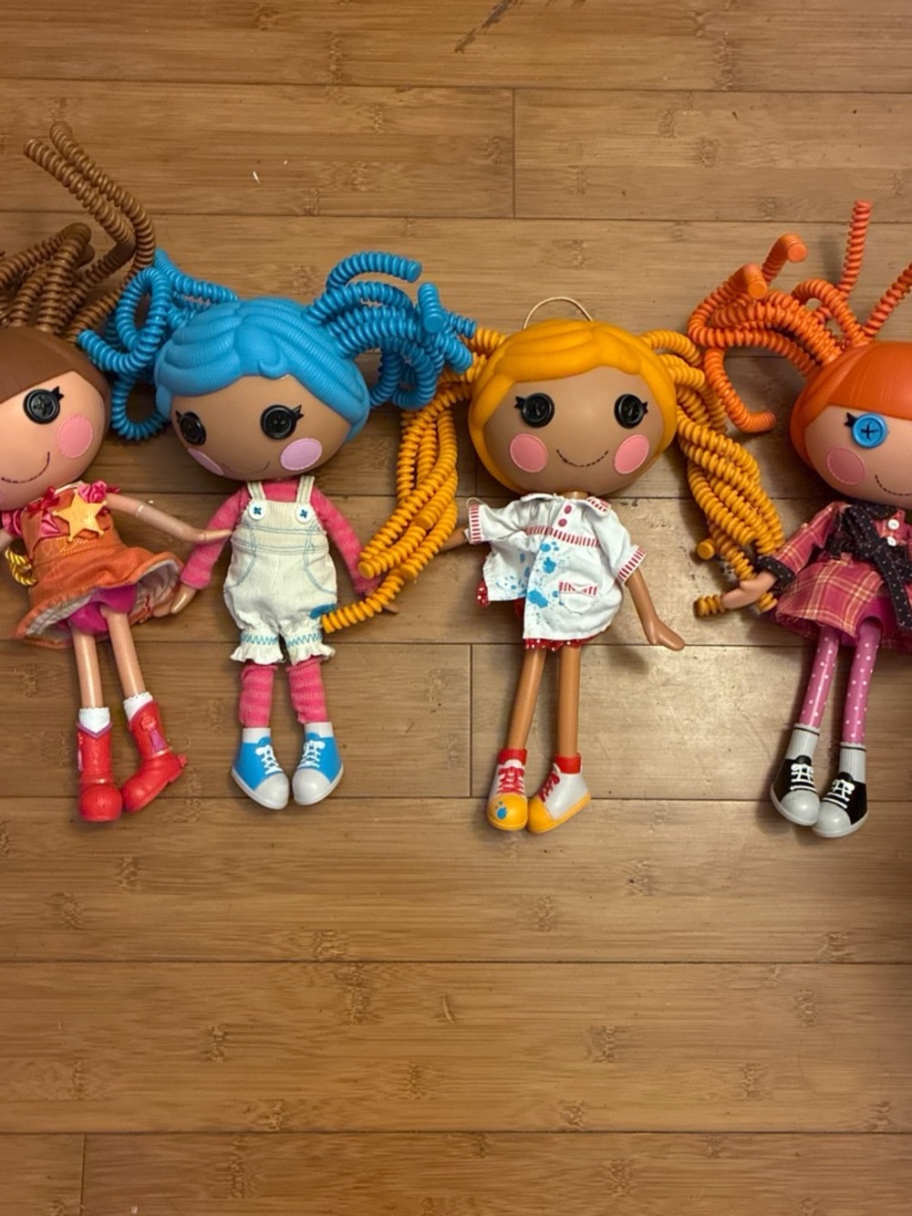4 Lalaloopsy dolls bundle with silly hair